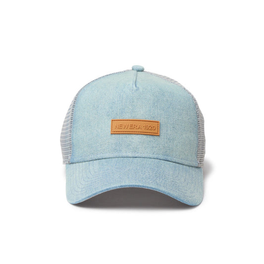 9FORTY A-Frame Trucker Patch Washed Denim Snapback