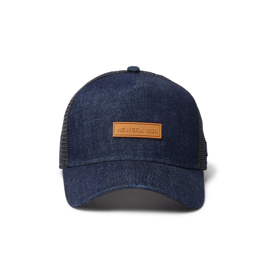 9FORTY A-Frame Trucker Patch Denim Navy Snapback