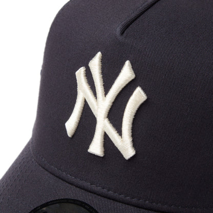 9FORTY A-Frame Trucker New York Yankees Embroidered Mesh Navy Snapback