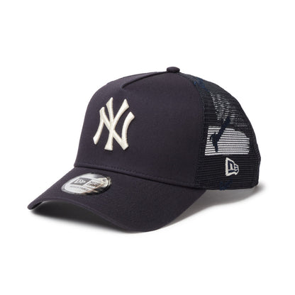 9FORTY A-Frame Trucker New York Yankees Embroidered Mesh Navy Snapback
