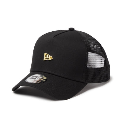 9FORTY A-Frame Trucker Metal Flag Black Snapback