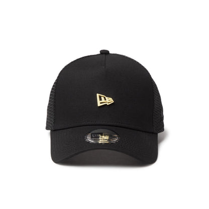 9FORTY A-Frame Trucker Metal Flag Black Snapback