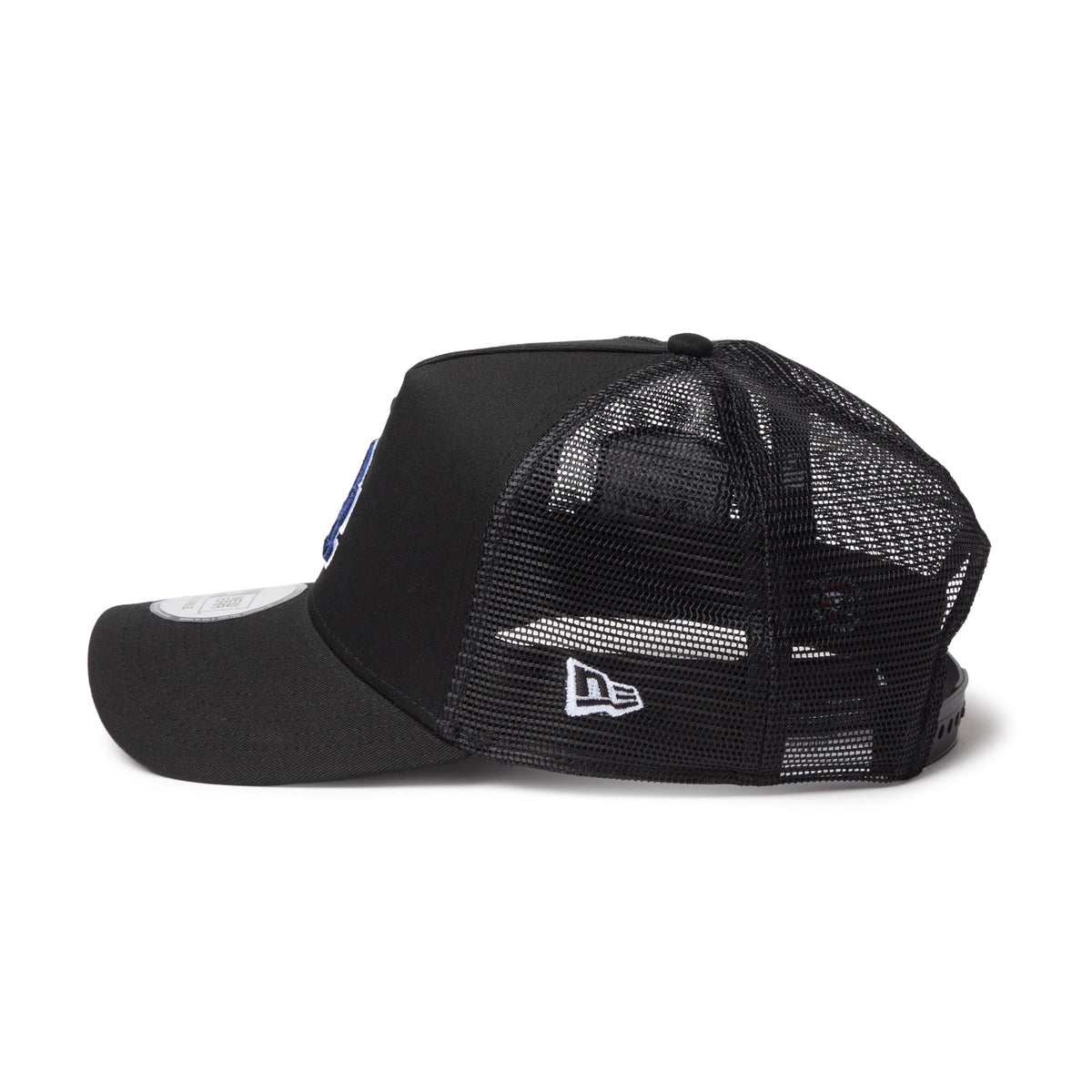 9FORTY A-Frame Trucker Los Angeles Dodgers Side Patch Black Snapback