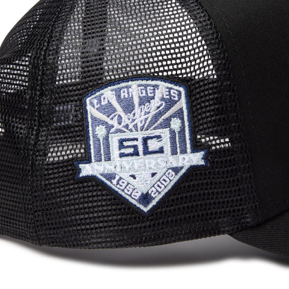 9FORTY A-Frame Trucker Los Angeles Dodgers Side Patch Black Snapback