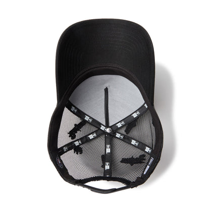 9FORTY A-Frame Trucker Los Angeles Dodgers Embroidered Mesh Black Snapback