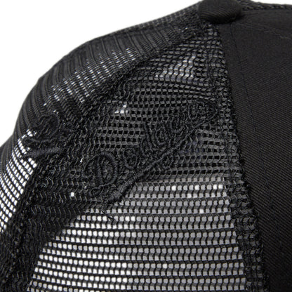 9FORTY A-Frame Trucker Los Angeles Dodgers Embroidered Mesh Black Snapback