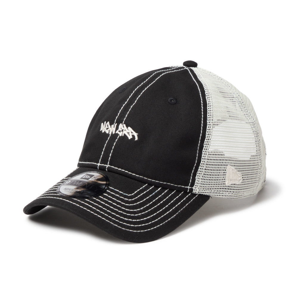 9TWENTY Trucker Tagging Logo Mini Black/Chrome White Adjustable