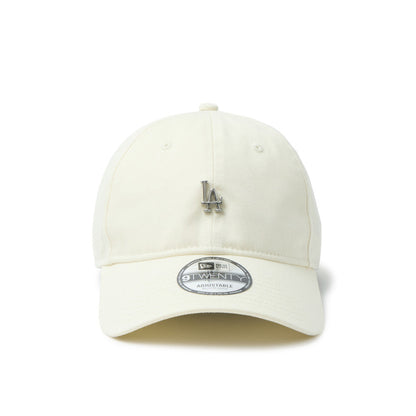 9TWENTY Los Angeles Dodgers Metal Logo Mini Chrome White Adjustable