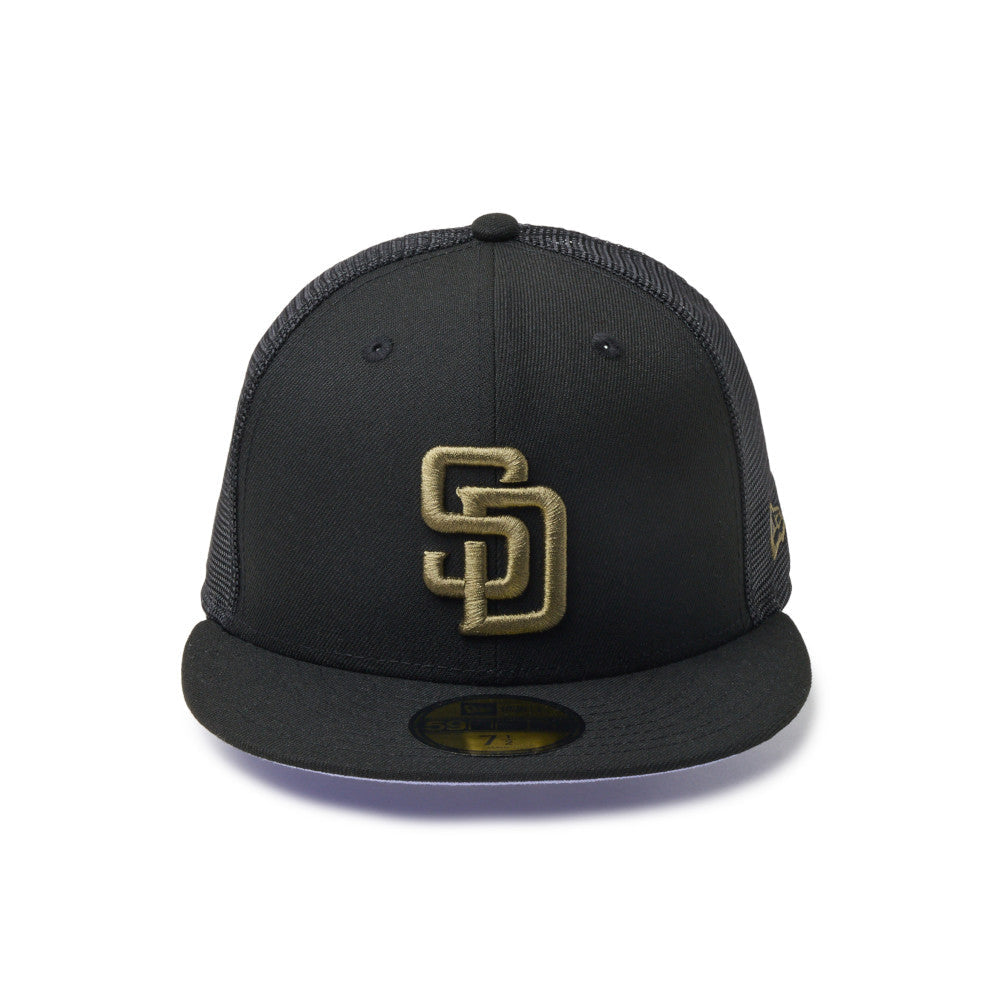 59FIFTY Trucker San Diego Padres MLB Hydrangea Black Fitted