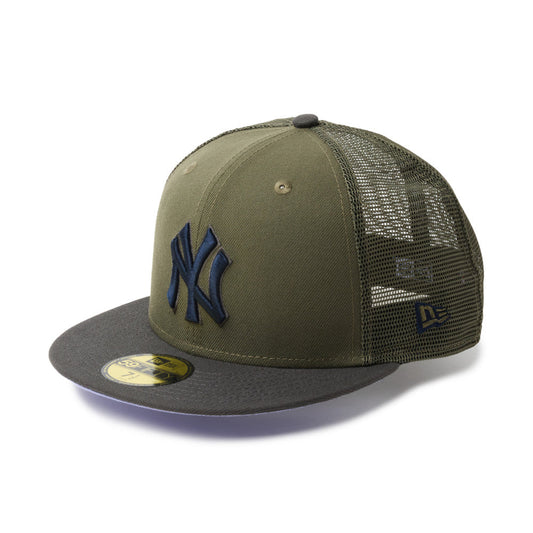 59FIFTY Trucker New York Yankees MLB Hydrangea Olive Fitted