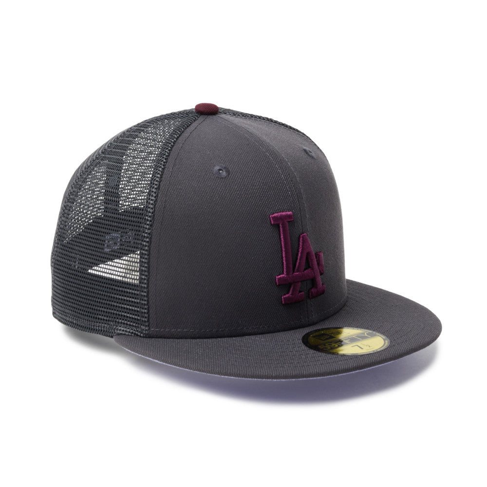 59FIFTY Trucker Los Angeles Dodgers MLB Hydrangea Gray Fitted