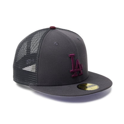 59FIFTY Trucker Los Angeles Dodgers MLB Hydrangea Gray Fitted