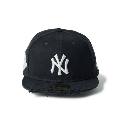 59FIFTY New York Yankees Damaged Twill Black Fitted