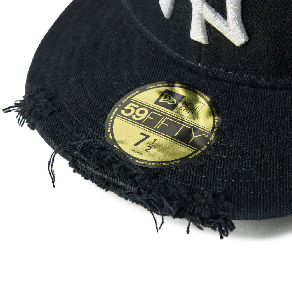 59FIFTY New York Yankees Damaged Twill Black Fitted
