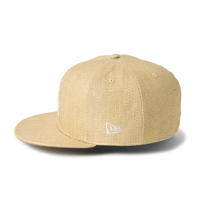 59FIFTY Los Angeles Dodgers Paper Straw Natural Fitted