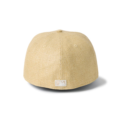 59FIFTY Los Angeles Dodgers Paper Straw Natural Fitted