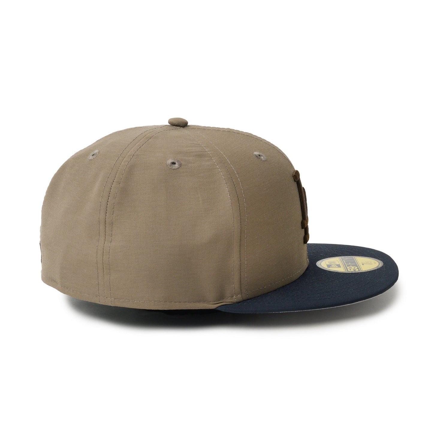 59FIFTY Los Angeles Dodgers Grosgrain 2-Tone Navy Visor Olive Fitted