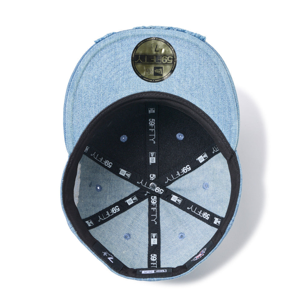59FIFTY Los Angeles Dodgers Damaged Washed Denim Fitted – New Era
