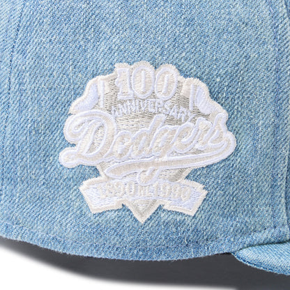 59FIFTY Los Angeles Dodgers Damaged Washed Denim Fitted