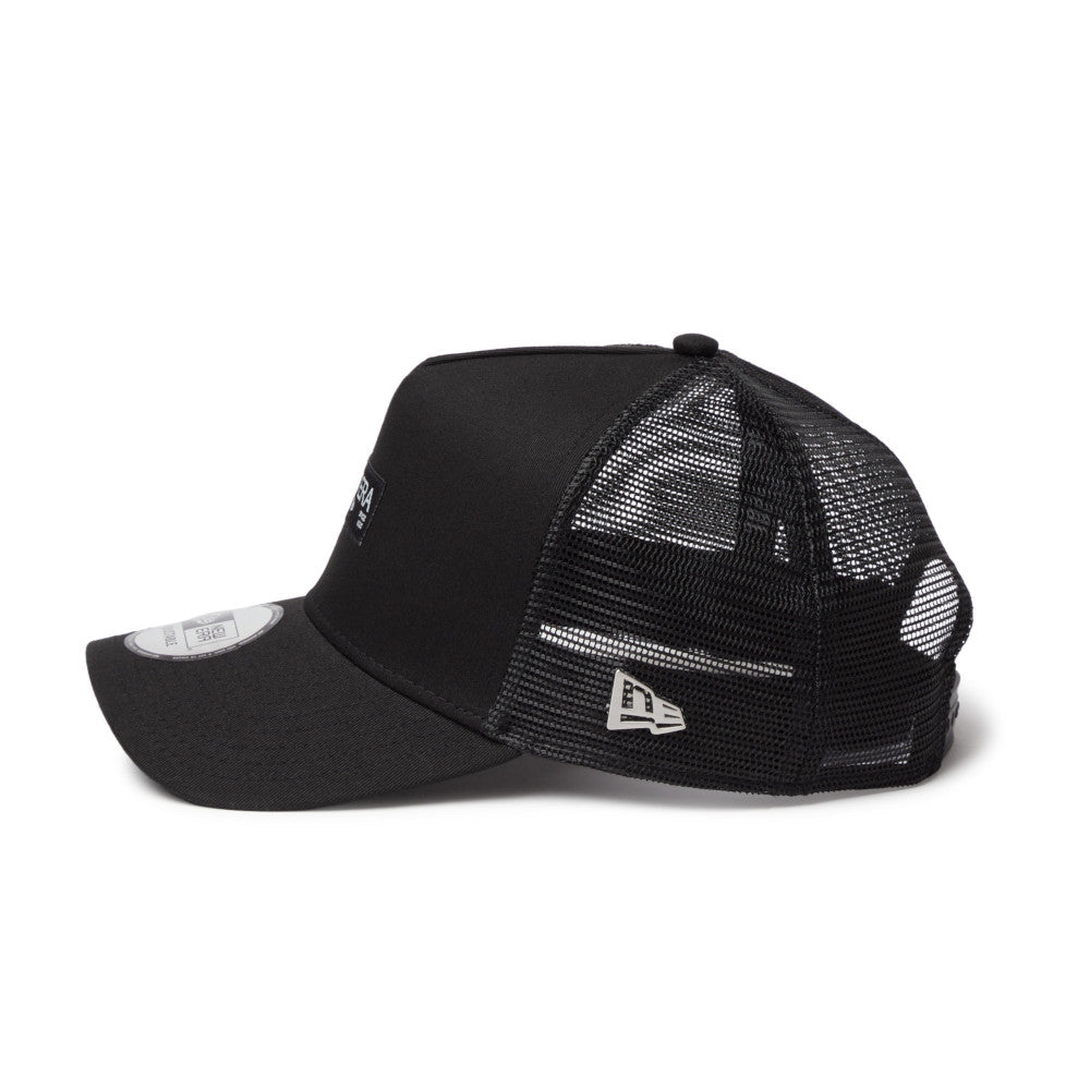 9FORTY A-Frame Trucker Metal Flag Black Silver Snapback