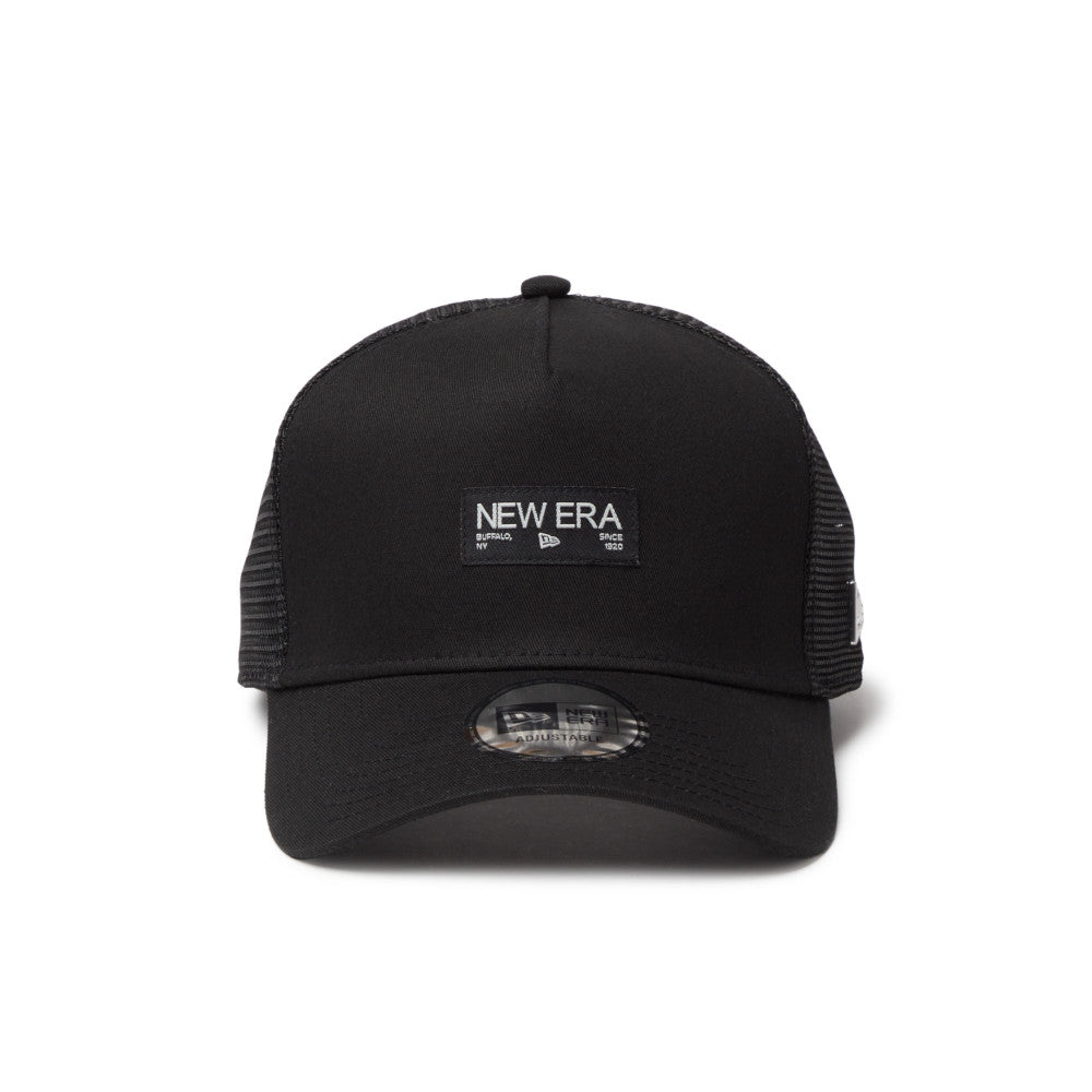 9FORTY A-Frame Trucker Metal Flag Black Silver Snapback