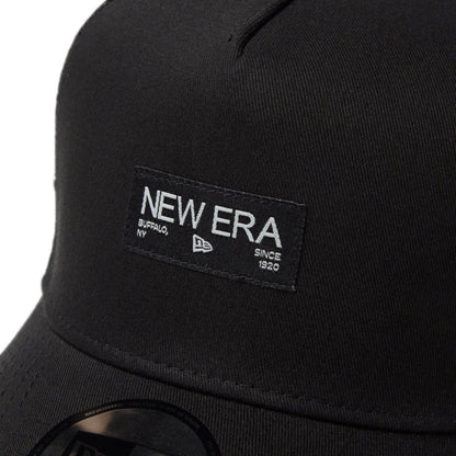 9FORTY A-Frame Trucker Metal Flag Black Silver Snapback