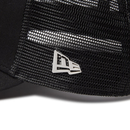 9FORTY A-Frame Trucker Metal Flag Black Silver Snapback