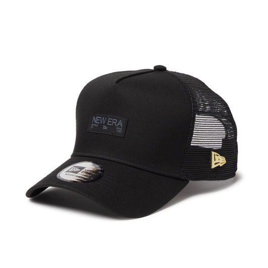 9FORTY A-Frame Trucker Metal Flag Black Gold Snapback