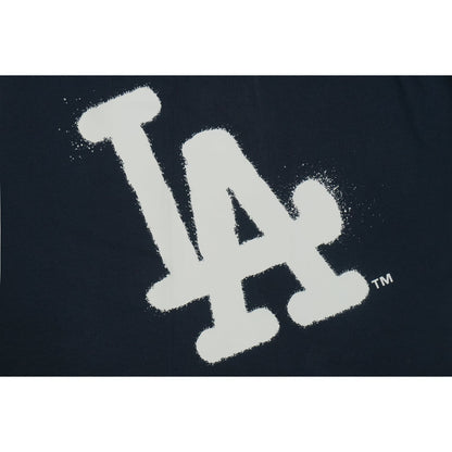 Los Angeles Dodgers Spray Paint Oceanside Blue Short Sleeve T-Shirt