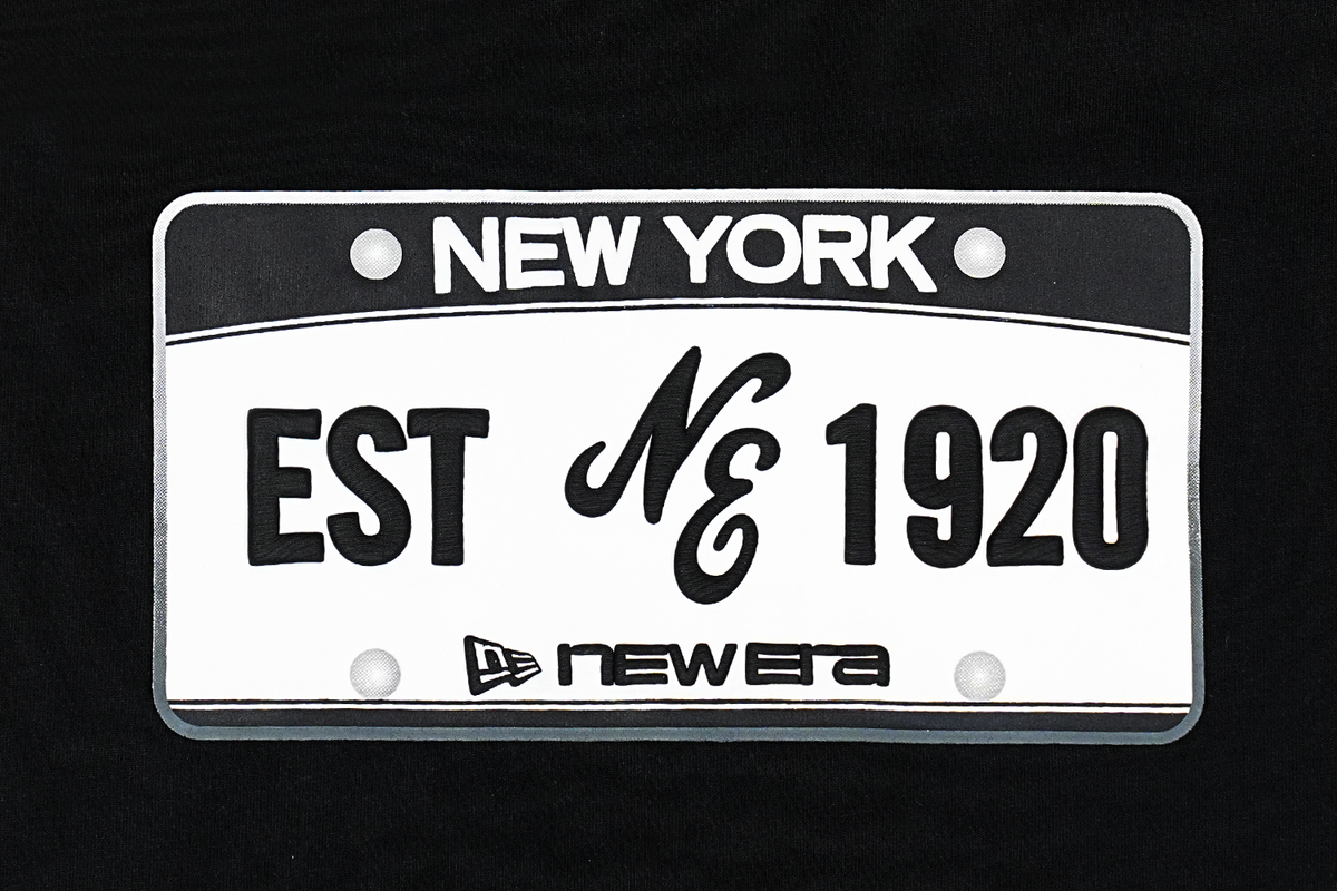 New Era License Plate Black Short Sleeve T-Shirt