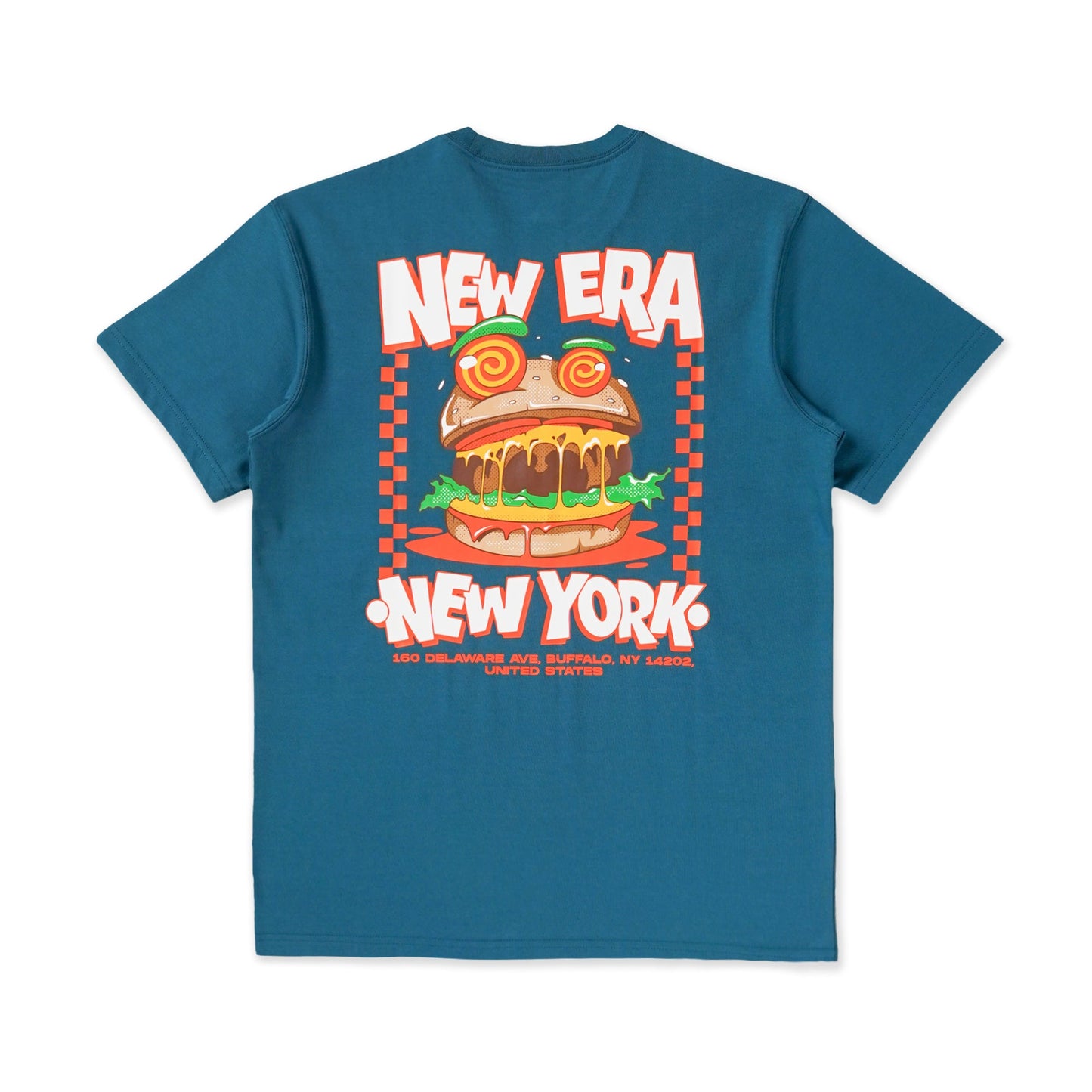 New Era Foodie Cadet Short Sleeve Blue T-Shirt