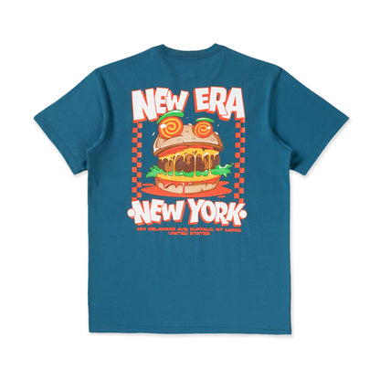 New Era Foodie Cadet Short Sleeve Blue T-Shirt