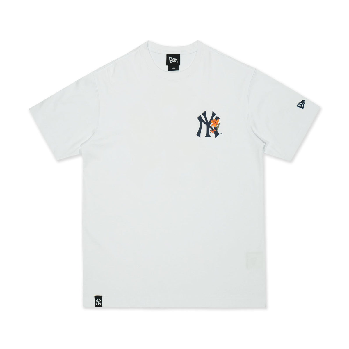 New York Yankees Floral White Short Sleeve T-Shirt