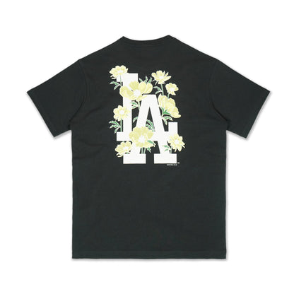 Los Angeles Dodgers Floral Steel Clouds Short Sleeve T-Shirt