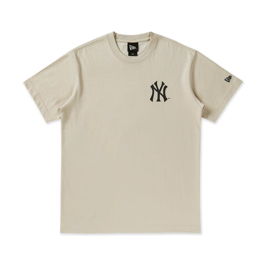 New York Yankees Cap Graphic Vintage Stone Short Sleeve T-Shirt