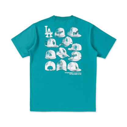Los Angeles Dodgers Cap Graphic Northwest Green Short Sleeve T-Shirt