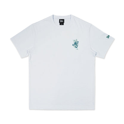 New Era Assorted Graphic White Blue Short Sleeve T-Shirt