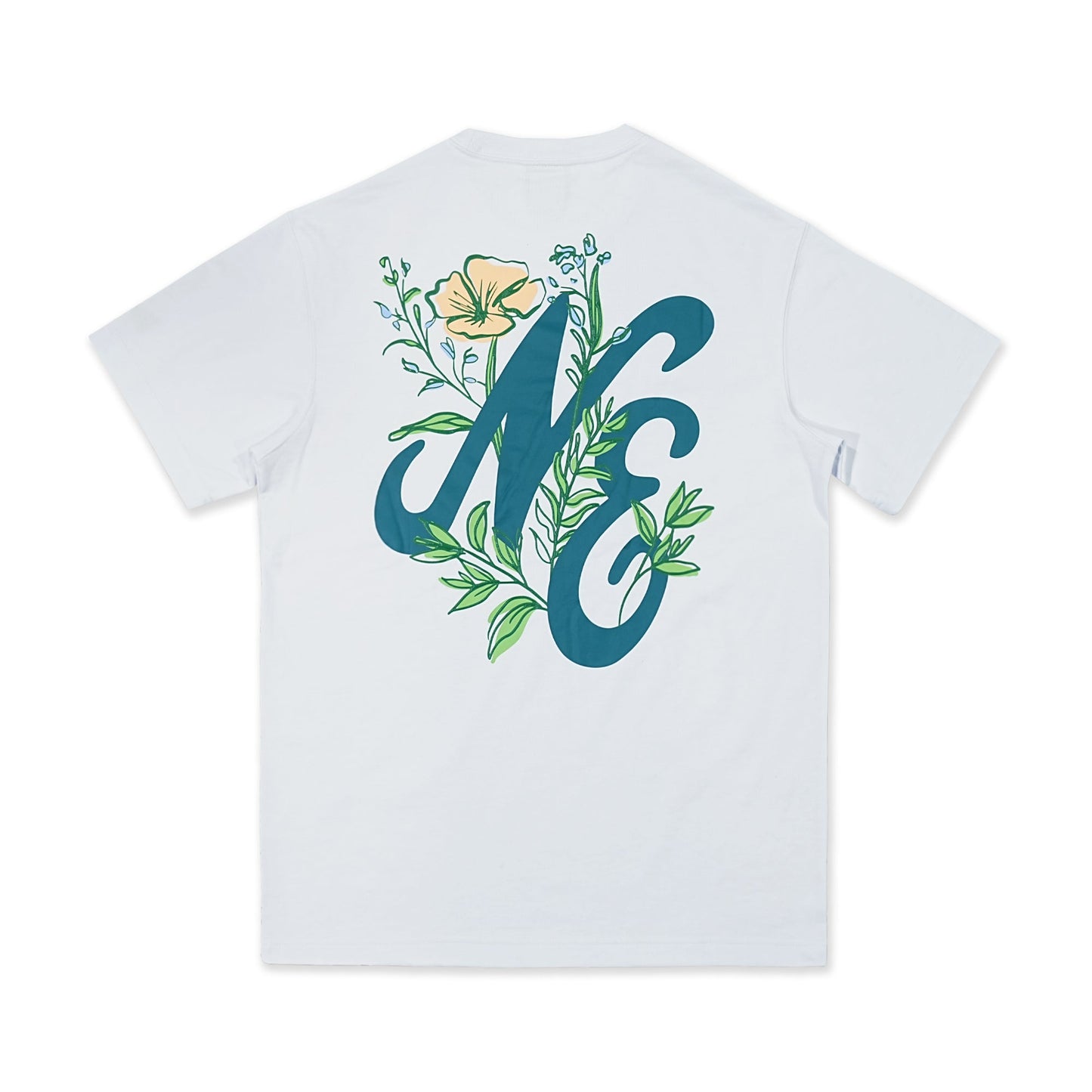 New Era Assorted Graphic White Blue Short Sleeve T-Shirt