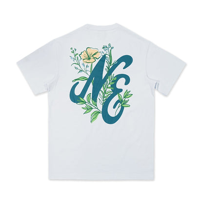 New Era Assorted Graphic White Blue Short Sleeve T-Shirt