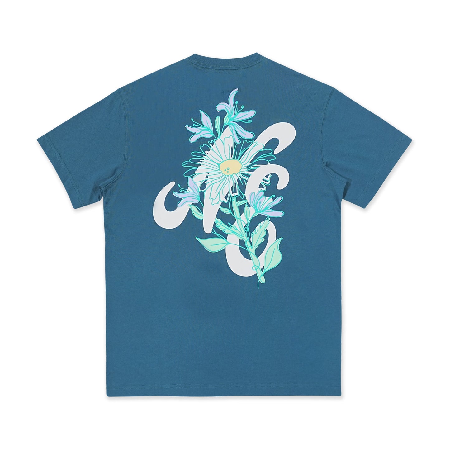 New Era Assorted Graphic Cadet Blue Short Sleeve T-Shirt