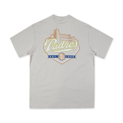 San Diego Padres Denim Mix Vintage Stone Short Sleeve T-Shirt