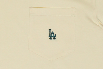Los Angeles Dodgers Color Era Pocket Ivory Short Sleeve T-Shirt