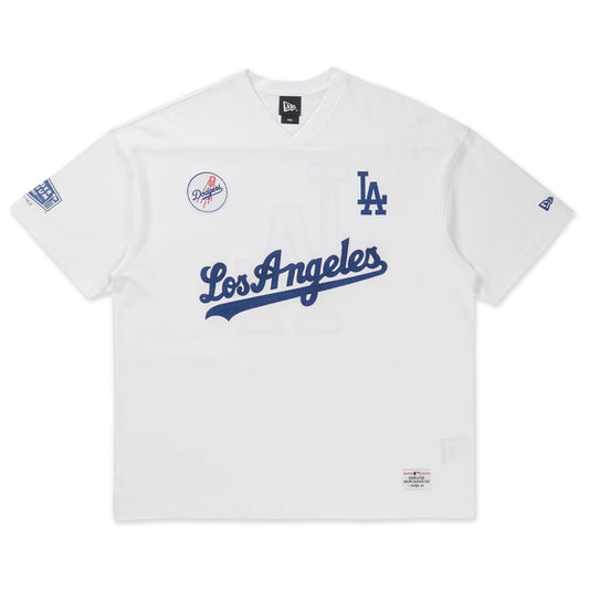 Los Angeles Dodgers New Era Fan Fam White Short Sleeve Jersey