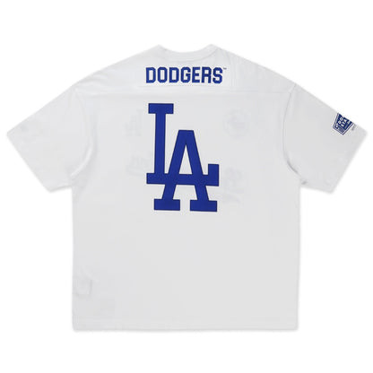 Los Angeles Dodgers New Era Fan Fam White Short Sleeve Jersey