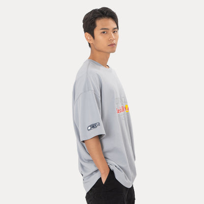 Oracle Red Bull Racing Dolphin Gray Oversized Short Sleeve T-Shirt