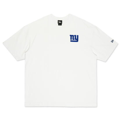 New York Giants NFL Restro White Oversized Short Sleeve T-Shirt