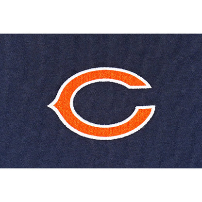 Chicago Bears NFL Restro Navy Oversized Short Sleeve T-Shirt