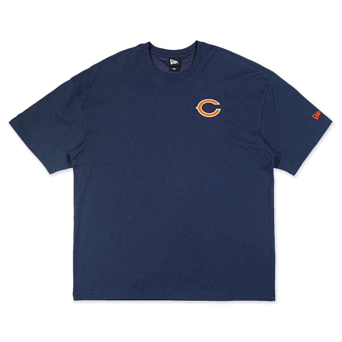 Chicago Bears NFL Restro Navy Oversized Short Sleeve T-Shirt