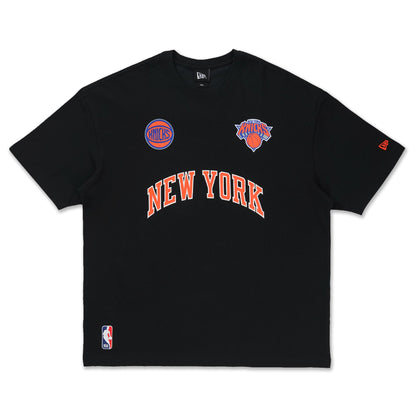 New York Knicks New Era Fan Fam Black Oversized Short Sleeve T-Shirt