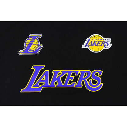Los Angeles Lakers New Era Fan Fam Black Oversized Short Sleeve T-Shirt
